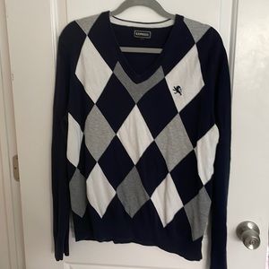 Express argyle sweater